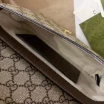GUCCI Ophidia米燕帆布斜挎包-764961：圖片 8