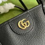 GUCCI Ophidia中黑色皮革手提包-739730：圖片 6