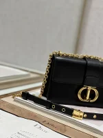 Dior 30 Montaigne 黑色單肩包小號PM-M9334：圖片 4