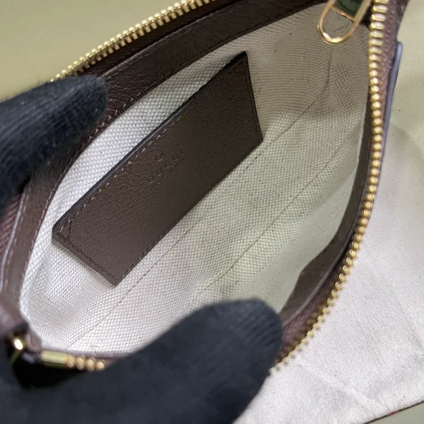 GUCCI Ophidia米白帆布斜揹包-764960：圖片 9