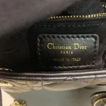 Dior Lady mini 黑色斜挎包mini-M0505：圖片 10