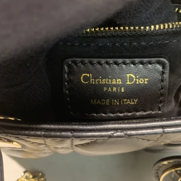 Dior Lady mini 黑色斜挎包mini-M0505：圖片 10