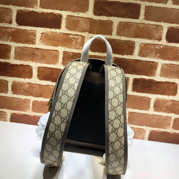 GUCCI Ophidia小號米棕帆布背包-547965：圖片 4