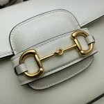 GUCCI 馬銜扣1955馬銜黑色皮革斜揹包-658574：圖片 6