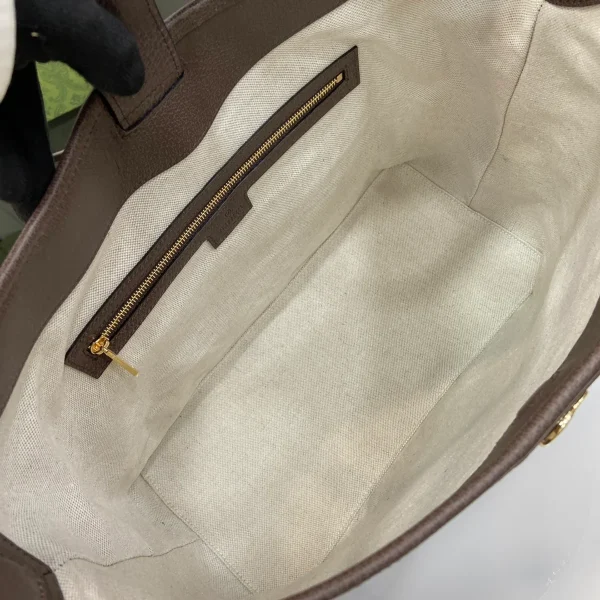 GUCCI Ophidia中號米棕帆布肩揹包-781392：圖片 9