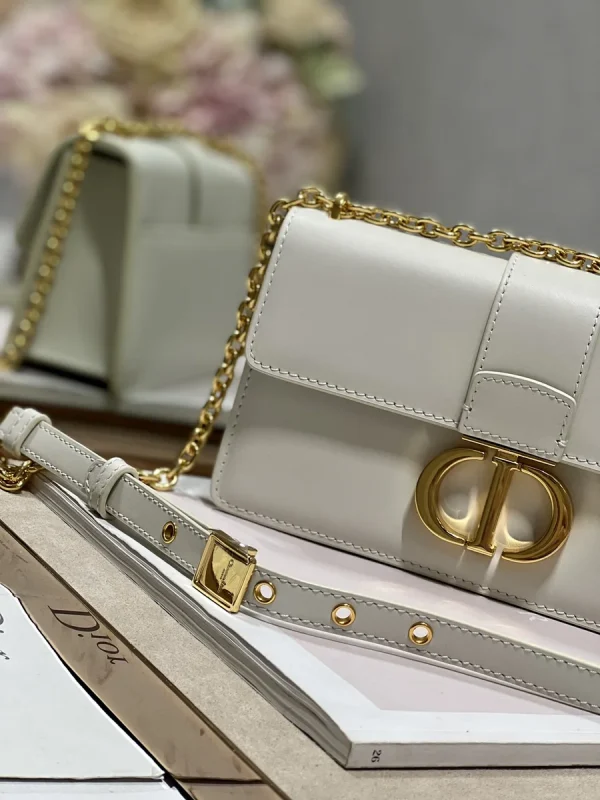 Dior Mont 奶白小牛皮斜挎包小號PM-M9334：圖片 4