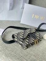 Dior Saddle 藍色腰包小號PM-S5619：圖片 6