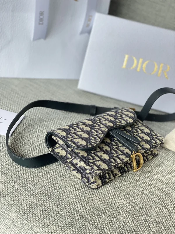 Dior Saddle 藍色腰包小號PM-S5619：圖片 6