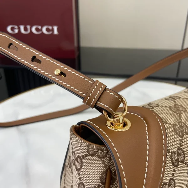 GUCCI Blondie棕滑面肩揹包-815700：圖片 11