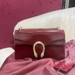 GUCCI Dionysus小號淺灰漆皮肩揹包-795005：圖片 2