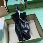GUCCI Gucci Blondie迷你金色金屬水桶包-760313：圖片 5