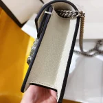GUCCI Dionysus迷你米白帆布斜揹包-476432：圖片 7