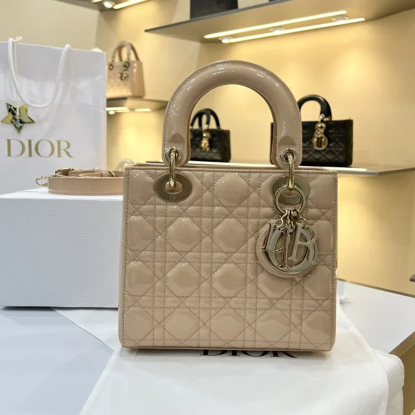 Dior Lady 米色斜挎包小號PM-M0531：圖片 2