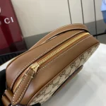 GUCCI Blondie迷你淺粉皮革斜揹包-820429：圖片 8