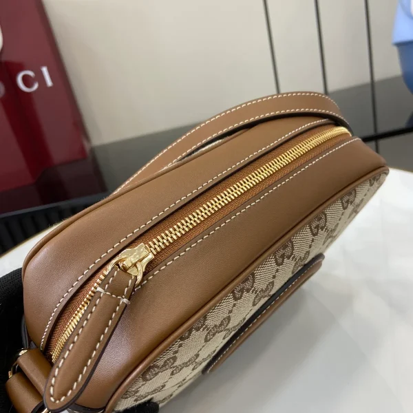 GUCCI Blondie迷你淺粉皮革斜揹包-820429：圖片 8