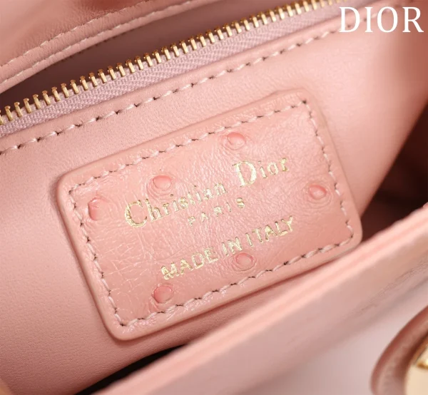 Dior Lady mini奶白羊皮斜挎包mini-M0505：圖片 10