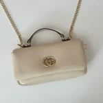 GUCCI GG Milano迷你鮮綠蓬鬆皮革手挽包-806017：圖片 6