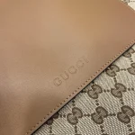GUCCI Original GG中號米棕帆布肩揹包-815924：圖片 10