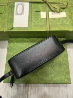 GUCCI Horsebit 1955小號米棕帆布肩揹包-760196：圖片 7