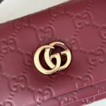 GUCCI GG Milano迷你深綠皮革斜揹包-806017：圖片 7