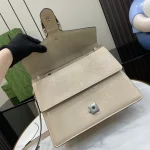 GUCCI Dionysus中號灰漆皮手提包-795007：圖片 8