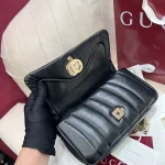 GUCCI GG Milano迷你紅色皮革手挽包-806017：圖片 7