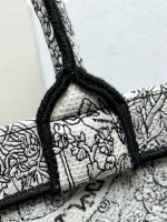 Dior Book 奶白色托特包中號MM-M1296：圖片 8