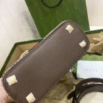 GUCCI Ophidia迷你米棕帆布手提包-772216：圖片 7