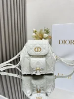 Dior Caro 白色羊皮背包小號PM-M6302：圖片 2