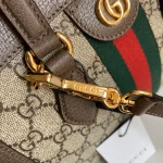 GUCCI Ophidia米棕帆布手挽包-547551：圖片 6