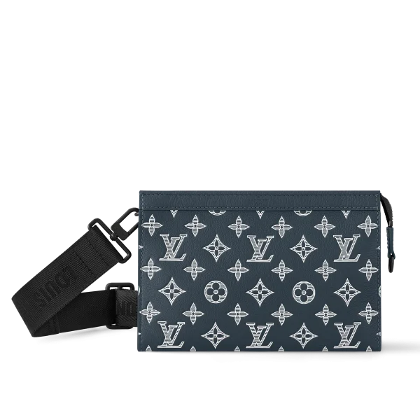 Louis Vuitton Gaston 可穿戴式 Monogram Shadow 小牛皮錢包