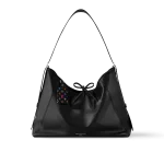 LV x TM CarryAll Vibe MM 小羊皮包包 - 黑色 Monogram 復刻版