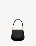 SAINT LAURENT BOX小牛皮CASSANDRE頂柄手袋