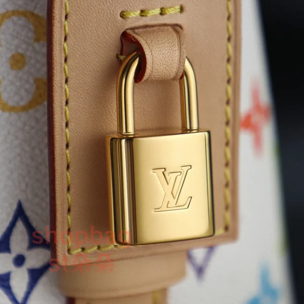 高仿包 LV x TM All In BB 白三彩 復刻版包包 M13089：圖片 14