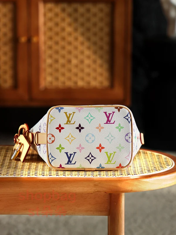 高仿包 LV x TM All In BB 白三彩 復刻版包包 M13089：圖片 9