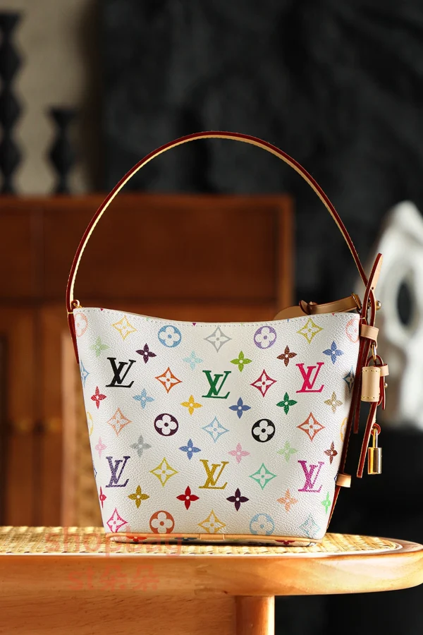 高仿包 LV x TM All In BB 白三彩 復刻版包包 M13089：圖片 10