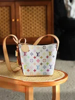 高仿包 LV x TM All In BB 白三彩 復刻版包包 M13089：圖片 7