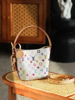 高仿包 LV x TM All In BB 白三彩 復刻版包包 M13089：圖片 6