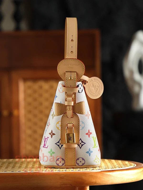 高仿包 LV x TM All In BB 白三彩 復刻版包包 M13089：圖片 4