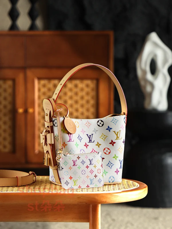 高仿包 LV x TM All In BB 白三彩 復刻版包包 M13089：圖片 3