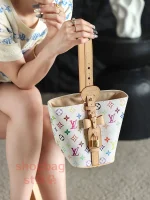 高仿包 LV x TM All In BB 白三彩 復刻版包包 M13089：圖片 26