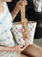 高仿包 LV x TM All In BB 白三彩 復刻版包包 M13089：圖片 23