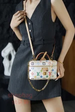複刻包LV x 村上隆復刻版Vanity Chain Pouch 彩色Monogram鏈條隨身包：圖片 26