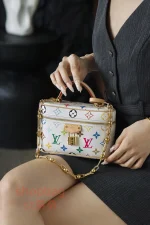 複刻包LV x 村上隆復刻版Vanity Chain Pouch 彩色Monogram鏈條隨身包：圖片 23