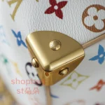 高仿複刻 LV x TM Speedy Bandoulière 25 白三彩 旅行包：圖片 16