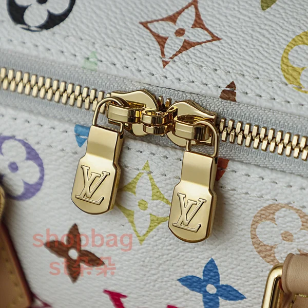 高仿複刻 LV x TM Speedy Bandoulière 25 白三彩 旅行包：圖片 14
