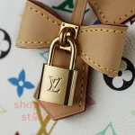 高仿複刻 LV x TM Speedy Bandoulière 25 白三彩 旅行包：圖片 11