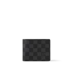 Louis Vuitton Damier Graphite 男士多夾層輕便錢包 | 可個人化訂製