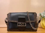 Louis Vuitton Dauphine Soft MM 黑色小羊皮包包：圖片 2