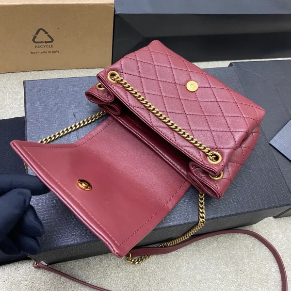 Cassandre菱格紋翻蓋迷你手袋：圖片 8